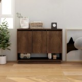 Servantă stejar maro 97x31x75 cm lemn prelucrat