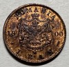 1 Ban 1900 Cupru, Carol I, Romania, UNC (1), Cupru (arama)