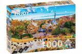 Puzzle 1000 piese - View from Park Guell - Barcelona | Enjoy