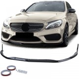 Spoiler frontal lip sport look negru lucios, potrivit pentru Mercedes C W205 S205 14-21 Performance AutoTuning