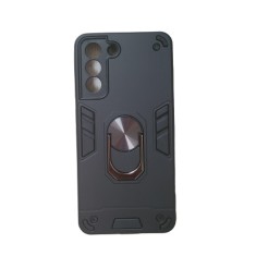 Husa antisoc Hybrid Armour cu inel Samsung S22 Negru