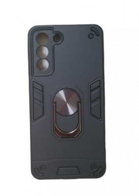 Husa antisoc Hybrid Armour cu inel Samsung S22 Plus 5G Negru foto
