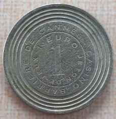 (M2019) JETON FRANTA - BARRIERE DE CANNES - 1 EURO JETON DE JOC