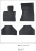 Covorase Cauciuc Auto Dedicate BMW X5 E70 (2007-2013) Frogum - Set Presuri Negre