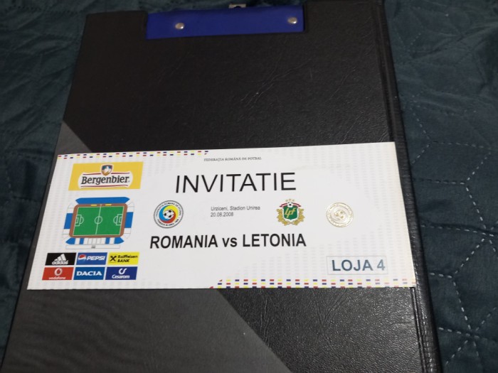 Invitatie Romania - Letonia