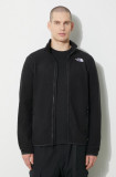 The North Face hanorac fleece M 100 Glacier Full Zip culoarea negru, cu imprimeu, NF0A855XJK31