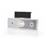 Lampa gabarit LED WAS W201 , 12V-24V, pozitie alb, montaj universal