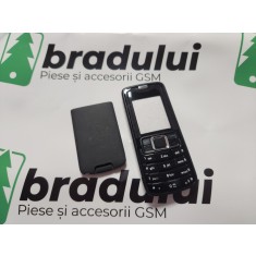 Carcasa Compatibila pentru Nokia 3110c neagra , Kit Complet Fara Logo
