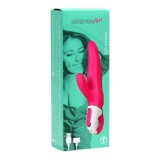 Vibrator Iepuras Satisfyer Vibes Mr. Rabbit, Silicon, 2 Motoare, 12 Functii Vibratii, Reincarcabil USB, Roz, 22cm