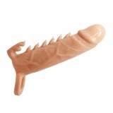 Prelungitor Pretty Love cu tepi, Extended Sleeve, Emmitt Flesh, 16 cm