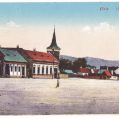 1011 - TEIUS, Alba, Market, Romania - old postcard - used - 1917