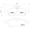 Placute frana Honda Civic Ix (Fk) 02.12-12.16, Civic Ix Tourer (Fk) 01.14-12.16, Spate, BREMBO