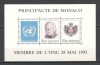 Monaco.1993 Aderarea la ONU-Bl. SM.690, Nestampilat