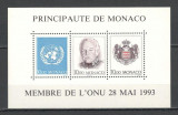 Monaco.1993 Aderarea la ONU-Bl. SM.690, Nestampilat