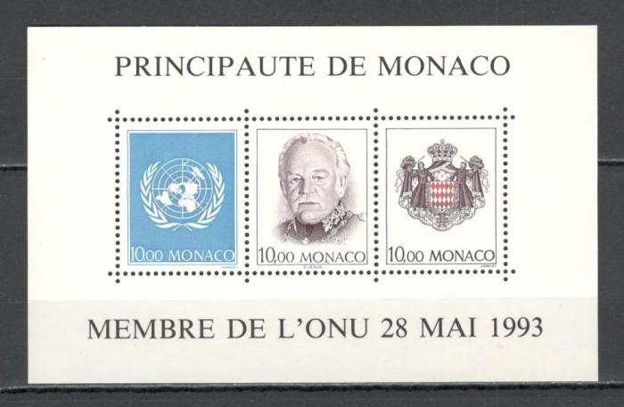 Monaco.1993 Aderarea la ONU-Bl. SM.690