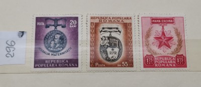 Rom&amp;acirc;nia Lp 296 Ziua internațională a femeii 1952 MH foto