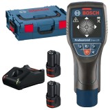 Bosch D-tect 120 + 1600A019RD - Detector de metale 120 mm + Set 2 acumulatori si incarcator Li-Ion 12 V 3 Ah