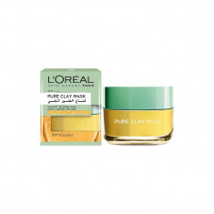 Masca de fata, Loreal, Pure Clay, Lemon Extract, 50 ml