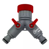 Conexiune dubla pentru furtun / robinet gradina 1/2&amp;quot;-3/4&amp;quot;