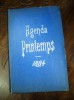 AGENDA PRINTEMPS, 1884, AGENDA VECHE NESCRISA