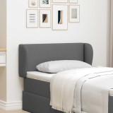 vidaXL Ureche pentru Tăblie Gri Scurt 40 x 23 x 6 cm țesătură 346537