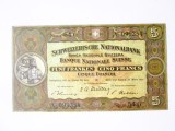 Cumpara ieftin Rară! Elveția 5 Francs 1952 aUNC,bancnota din imagini