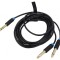 Cablu Audio Jack 6,3mm Stereo 2m Negru