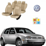 Cumpara ieftin Huse scaune dedicate VW GOLF 1998 - 2005 Premium piele si textil Bej, Auto