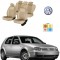 Huse scaune dedicate VW GOLF 1998 - 2005 Premium piele si textil Bej