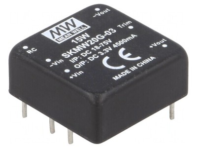 Convertor DC/DC 20W 18-75V la 3.3V 4500mA foto