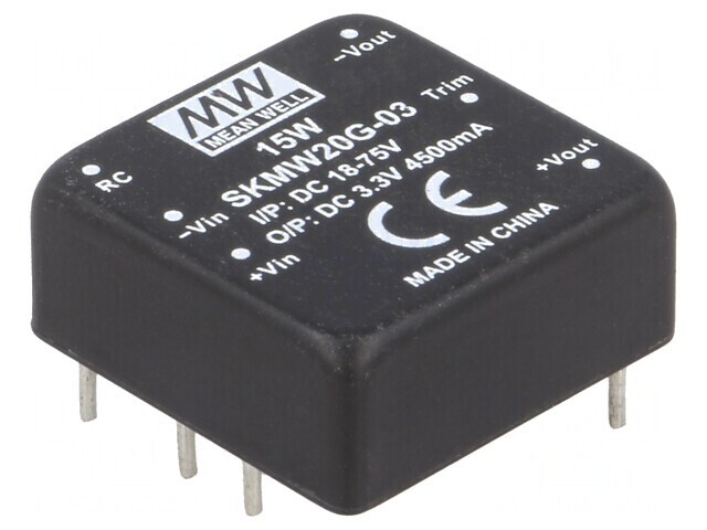 Convertor DC/DC 20W 18-75V la 3.3V 4500mA