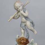 Bibelou portelan german Metzler &amp; Ortloff vintage - Anotimpul iarna