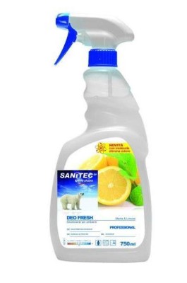 DEO FRESH Menta si Lamaie odorizant ambiental antibacterian - 750ml SANITEC 1904 foto