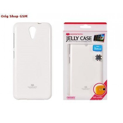 Husa Mercury Jelly HTC Desire 620 Alb Blister