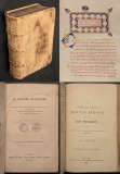 ✝ rara 1859 NOUL TESTAMENT Editia Critica de J.J GRIESBACH. Texte in limba GREACA si Engleza. Cu INTRPRETARI + LEXICON Gr-En Legatura integral Piele