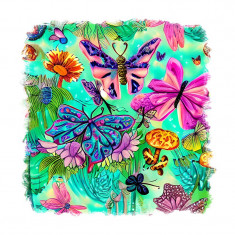 Sticker decorativ Fluturi, Multicolor, 55 cm, 11715ST