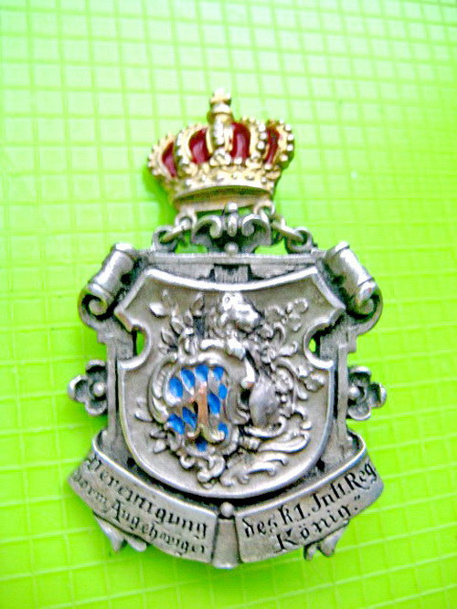 8519- WW1-Insigna militara Regiment regal Infanterie depunere juramant  Germania. | Okazii.ro