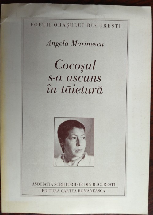 ANGELA MARINESCU: COCOSUL S-A ASCUNS IN TAIETURA (VERSURI, editia princeps 1996)