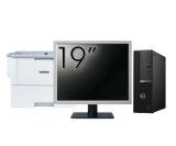 Pachet Second Hand DELL OptiPlex 5090 SFF, Intel Core i5-10500 3.10 - 4.50GHz, 8GB DDR4, 256GB SSD + Monitor 19&amp;quot; + Imprimanta Brother HL-L6300DW