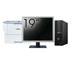 Pachet Second Hand DELL OptiPlex 5090 SFF, Intel Core i5-10500 3.10 - 4.50GHz, 8GB DDR4, 256GB SSD + Monitor 19&amp;quot; + Imprimanta Brother HL-L6300DW