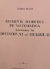 ELEMENTE TEORETICE DE MATEMATICA NECESARE LA DEFINITIVAT SI GRADUL II