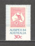 Australia.1984 Expozitia filatelica AUSIPEX MA.101, Nestampilat