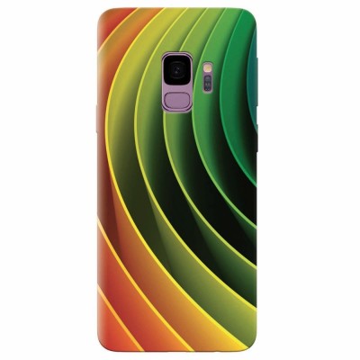 Husa silicon pentru Samsung S9, 3D Multicolor Abstract Lines foto