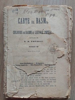 Carte de basme volumul 3- N. D. Popescu Editia a 2 a foto