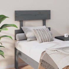 vidaXL Tăblie de pat, gri, 93,5x3x81 cm, lemn masiv de pin