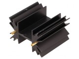 Radiator Extrudat Negru SOT32 TO220 TO3P 38.1mm 6.5K/W