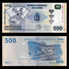 CONGO █ bancnota █ 500 Francs █ 2022 █ P-96D █ UNC █