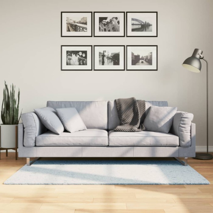 vidaXL Covor HUARTE, fir scurt, moale și lavabil, albastru, 80x150 cm 375128