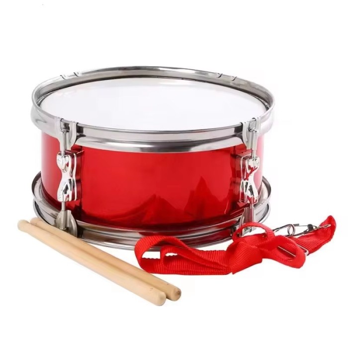 Toba rosie, 29 CM cu 2 bete si ham pentru fanfare galerii sportive colindatori