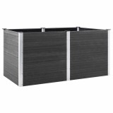 Cumpara ieftin Strat inaltat de gradina, gri, 200x100x91 cm, WPC